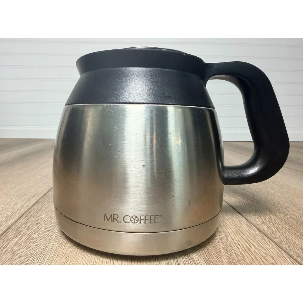 Mr. Coffee Stainless Steel Thermal 8 Cup Replacement Carafe Coffee Pot with lid